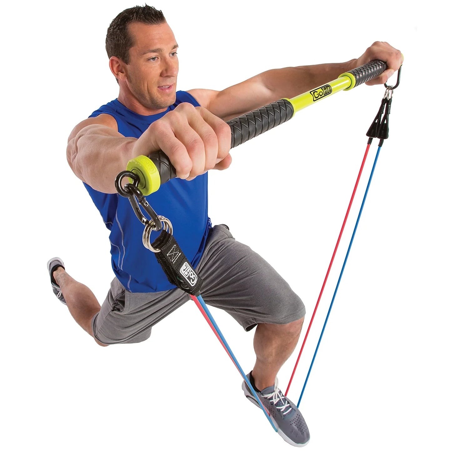 Resist-A-Bar Gym Kit - the  Resist-A-Bar with  Resistance Tubes and Accessories