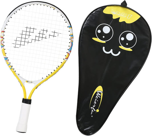 Junior Tennis Racket for Kids Toddlers Starter Racket 17" with Cover Bag Light Weight(Strung)